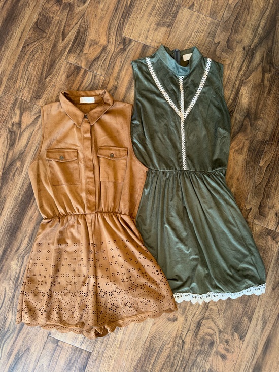 Altar'd State Dresses & Skirts - Altar'd State Suede Dress & Romper Set
